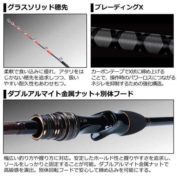 Daiwa Wan Fugu X 180/ R (Baitcasting 3 Piece)