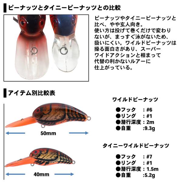 Daiwa Tiny Wild Peanut Chart Claw