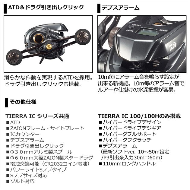 Daiwa 21 Tierra IC 100L(Left Hand)