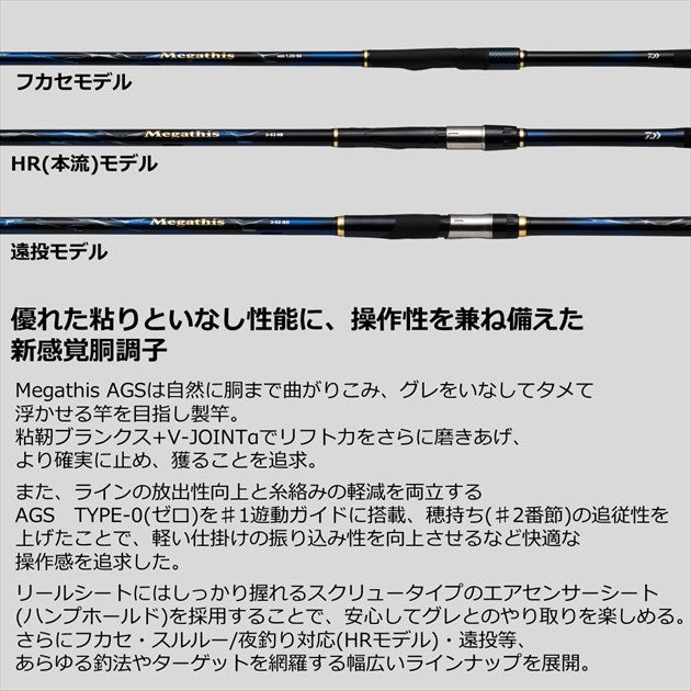 Daiwa Iso Rod Megathis AGS 1-53/ N (Spinning 5 Piece)