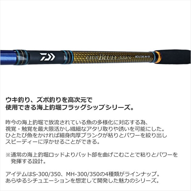 Daiwa Iso Rod Club Bluecabin Metal Tune S-300 (Spinning 4 Piece)