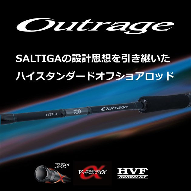 Daiwa Outrage C82-5 (Casting model Spinning 2 piece)