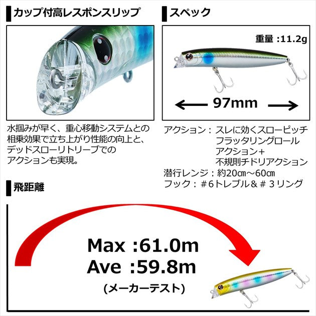 Daiwa Morethan Cross Counter 97F Emerald Ayu