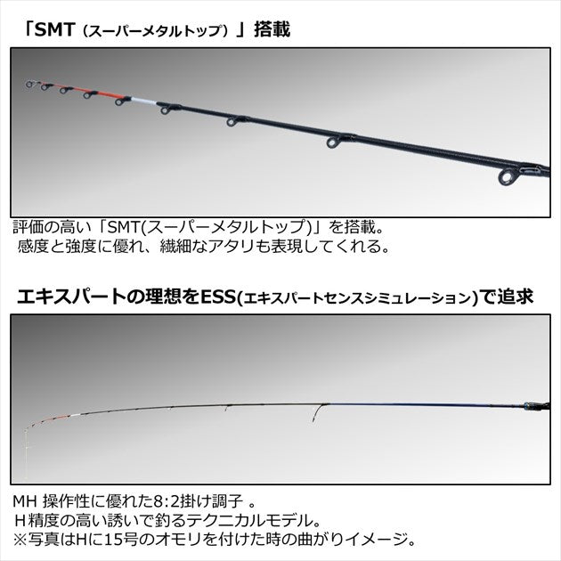 Daiwa Boat Rod Kyokuei Kisu MH-168 (Spinning 2 Piece)