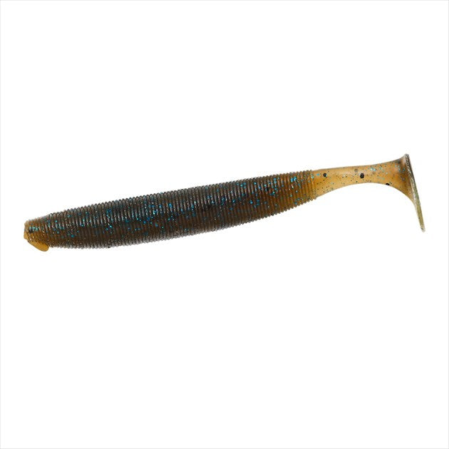 Daiwa Worm Steez Sterling Shad 4.3 Dark Cinnamon Blue Flake