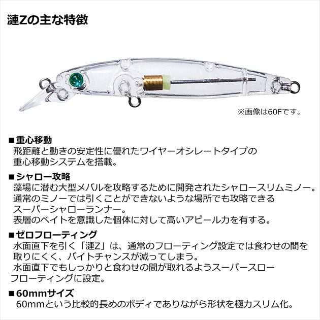 Daiwa Gekkabijiin Ren Z60F Half and Half Chart