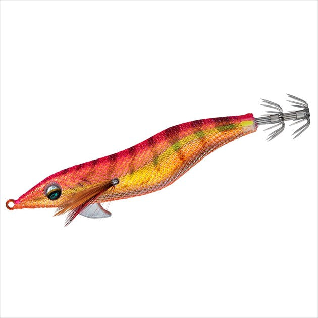 Daiwa Egi Emeraldas Fall LC RV Type S #2.5 Gold - Pink & Orange Shrimp