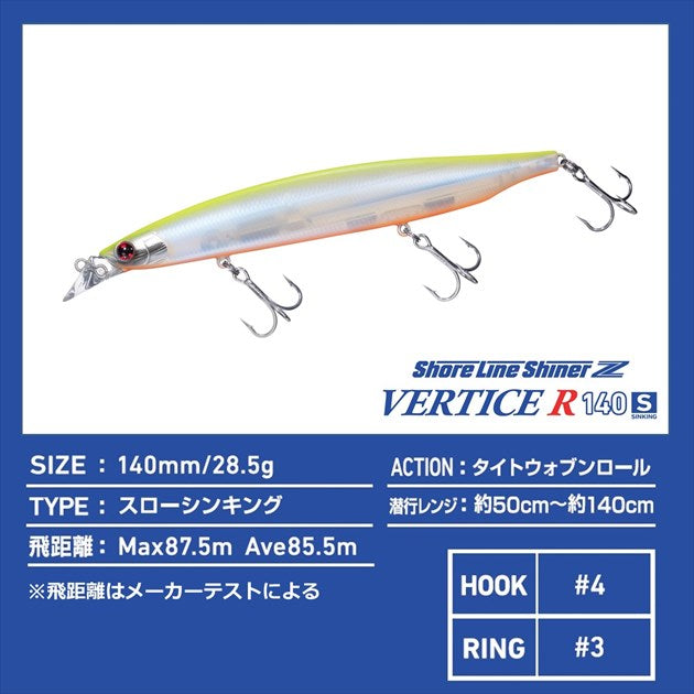 Daiwa Shoreline Shiner-Z Vertis R 140S Adele Orange Head Kibinago