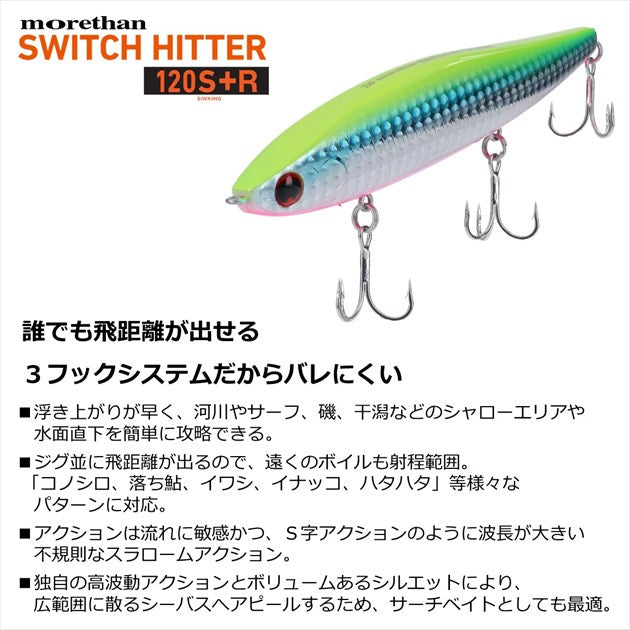 Daiwa Morethan Switch Hitter 120S+R Latrin Adele Inakko Pinkberry