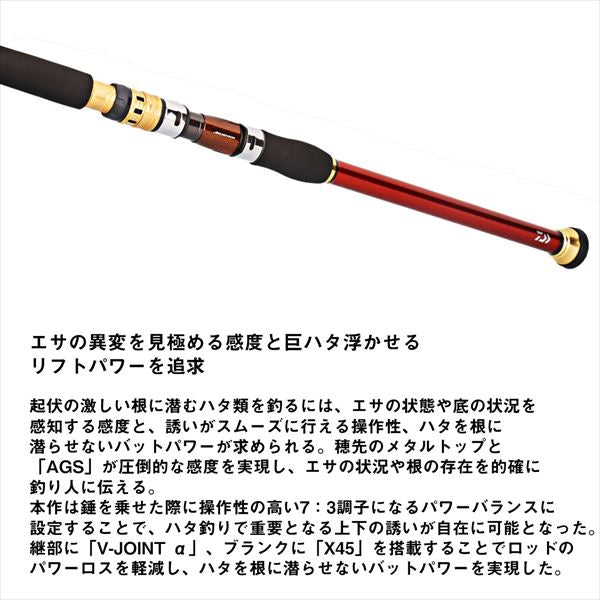 Daiwa Boat Rod Gouin Nemono MH-210 (Baitcasting 2 Piece)