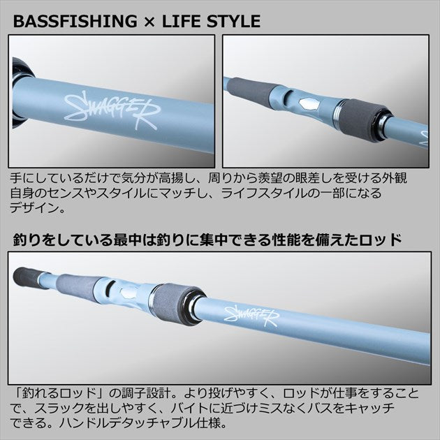 Daiwa Bass rod Swagger C66ML-LM (Baitcasting grip joint)