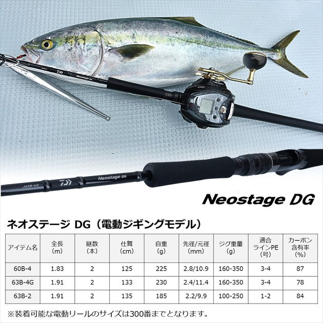 Daiwa Neostage DG J63B-2 (Baitcasting 2pcs)