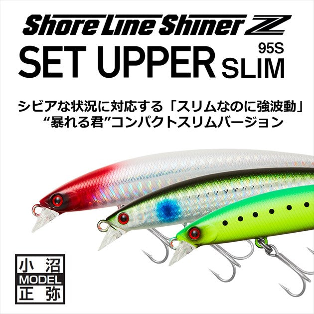 Daiwa Seabass Lure Shoreline Shiner-Z Set Upper Slim 95S Adele Emerald Ayu