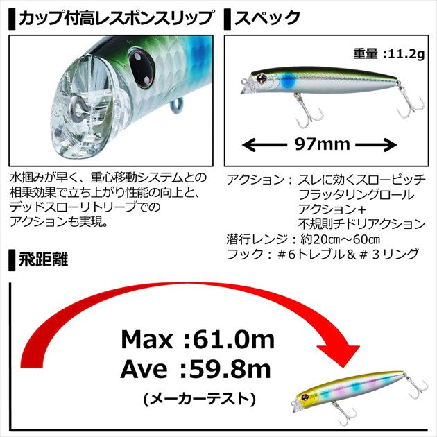 Daiwa Morethan Cross Counter 97F Clear Candy