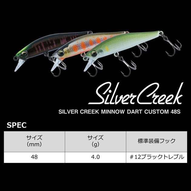 Daiwa Trout Plug Silver Creek Minnow Dart Custom 48S Summer color Yamame