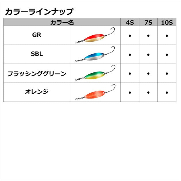 Daiwa Spoon Chinook Gekiatsu 7g Orange