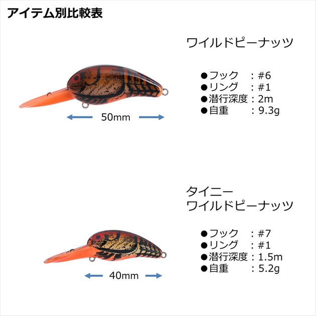 Daiwa Bass Lure Tiny Wild Peanut Shader Claw