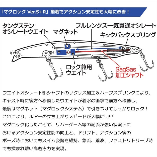 Daiwa Seabass Lure Shoreline Shiner-Z Vertice R 125F-SSR Matt Chart Sardine