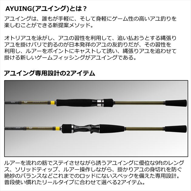 Daiwa 22 Ayuing X 90MLS-S (Spinning 2 Piece)