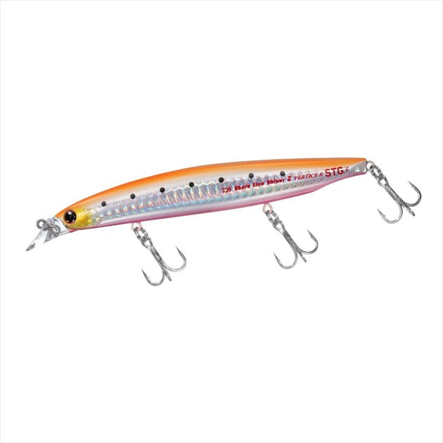 Daiwa Seabass Lure Shoreline Shiner-Z Vertice R STG 125F Orange Pink Sardine