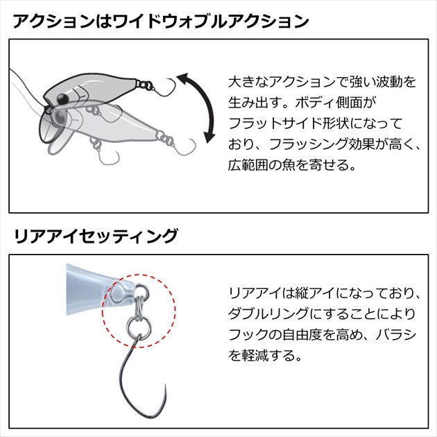 Daiwa Trout Plug Masu-no-Kozakana Clear Chart