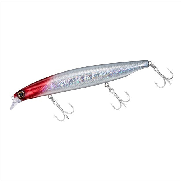 Daiwa Seabass Lure Flat Junkie Vertice R 125F Redhead Glowberry