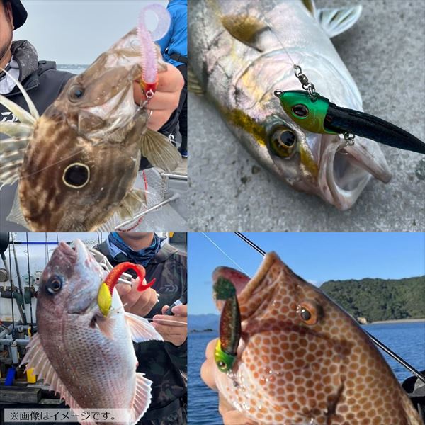 Daiwa Worm Licky Shad 3.5 Clear Moss Gold