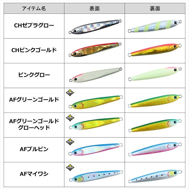 Daiwa Metal Jig Saltiga TG Bait 80g PH Chart Glow Berry