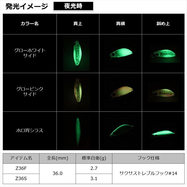 Daiwa Gekkabijin Gengoro Z 36F Half and Half Chart