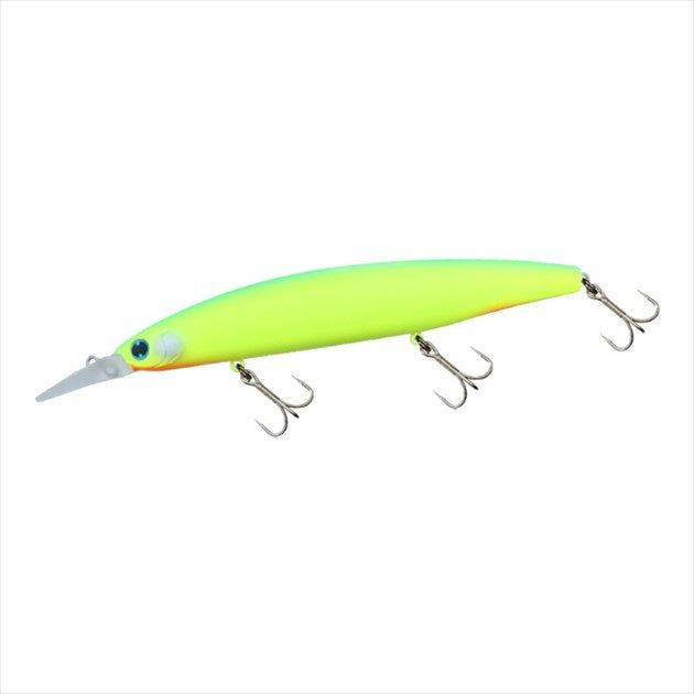 Daiwa Seabass Lure Shoreline Shiner-Z Set Upper 145S-DR Ratllin Matte Lime Chart