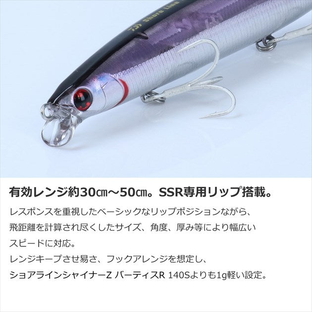 Daiwa Seabass Lure Shoreline Shiner-Z Vertice R 140S-SSR Adele Charthead Sardine