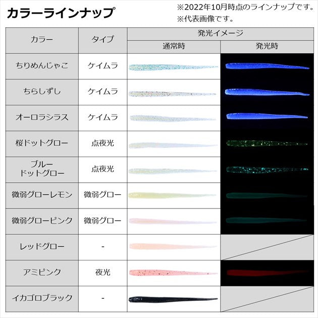 Daiwa Gekkabijin Shirasu Beam 2.0inch Mix Dot Glow