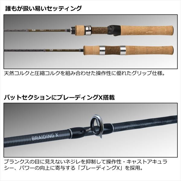 Daiwa Trout Rod Trout X NT 63L/ N (Spinning 2 Piece)