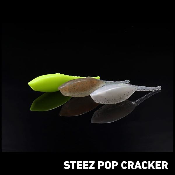 Daiwa Worm Steez Pop Cracker 3.1inch Snow White Shrimp