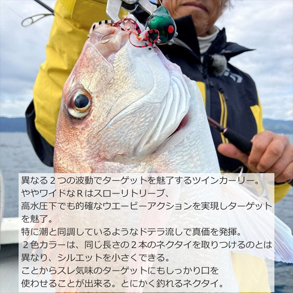 Daiwa Tairaba Kohga silicon tie Twin Curly R Glitter+Nakai Orange