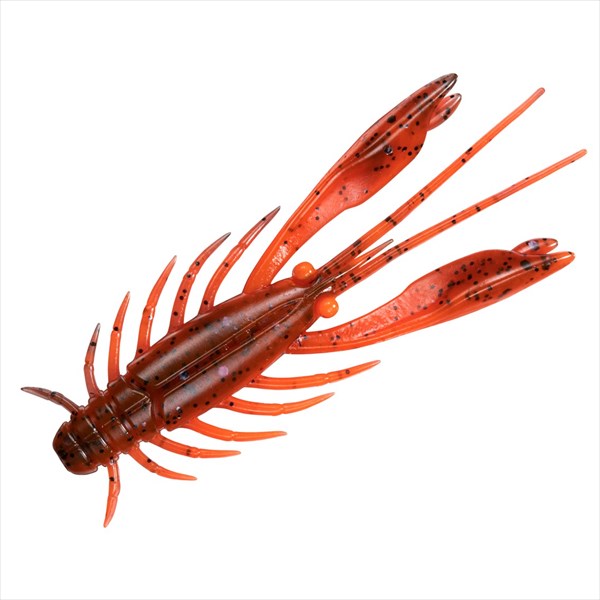 Daiwa Warm Silver Wolf Urban Shrimp 2.4 inch Red Crow