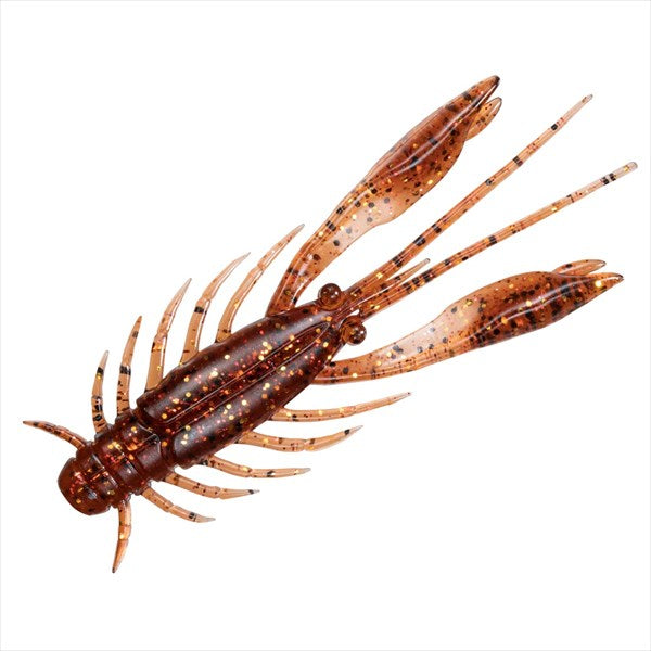 Daiwa Worm Silver Wolf Urban Shrimp 2.4inch Shrimp Miso Red Gold