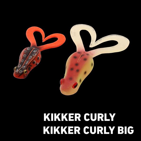 Daiwa Worm Kikker Curly Big Dark Watermelon