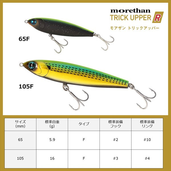 Daiwa Seabass Lure MT Trick Abappa-R65F W Gold Rainbow