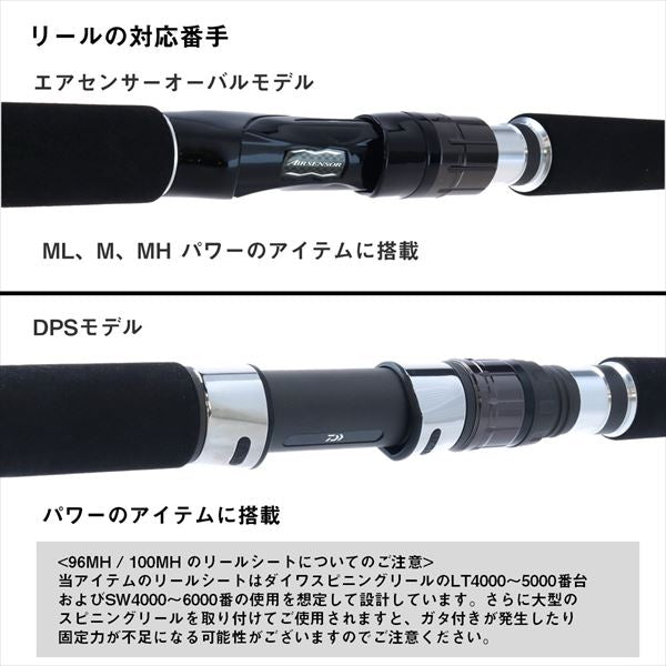 Daiwa 24 Shore Jigging Rod Dragger X T100M-3 (Spinning 3 Piece)