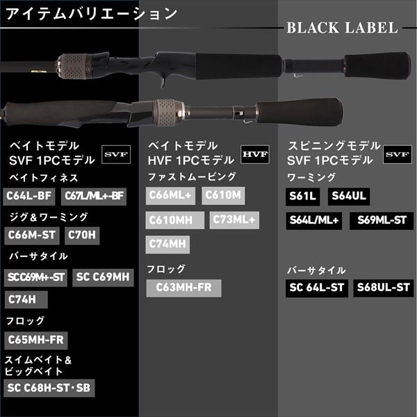 daiwa black label v2 fishing rods Daiwa Rod Black Label C74H