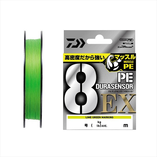 Daiwa UVF PE Dura Sensor X8 EX +Si3 Lime Green M #0.6 150m