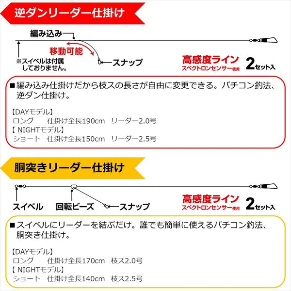 Daiwa Gekkabijin Vachiicon Leader Reverse Dan (Short)