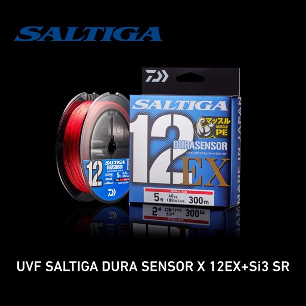 Daiwa UVF Saltiga Dura Sensor X12 EX +Si3 Signal Red #3 300m