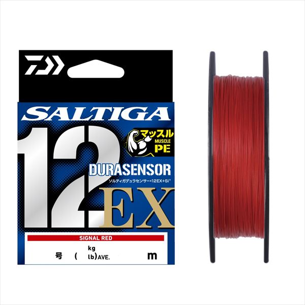 Daiwa UVF Saltiga Dura Sensor X12 EX +Si3 Signal Red #3 300m