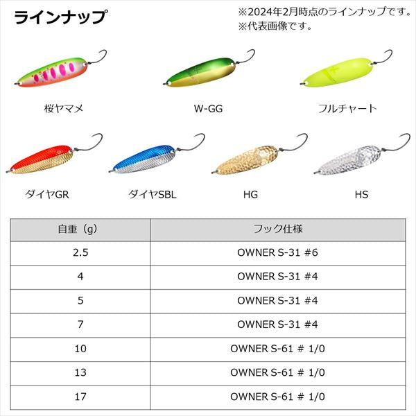 Daiwa Spoon Crusader 17S Diamond GR