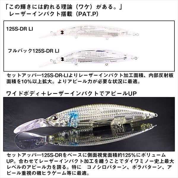 Daiwa Seabass Lure Shoreline Shiner-Z Set Upper Full Back 125S-DR-LI LI Inakko