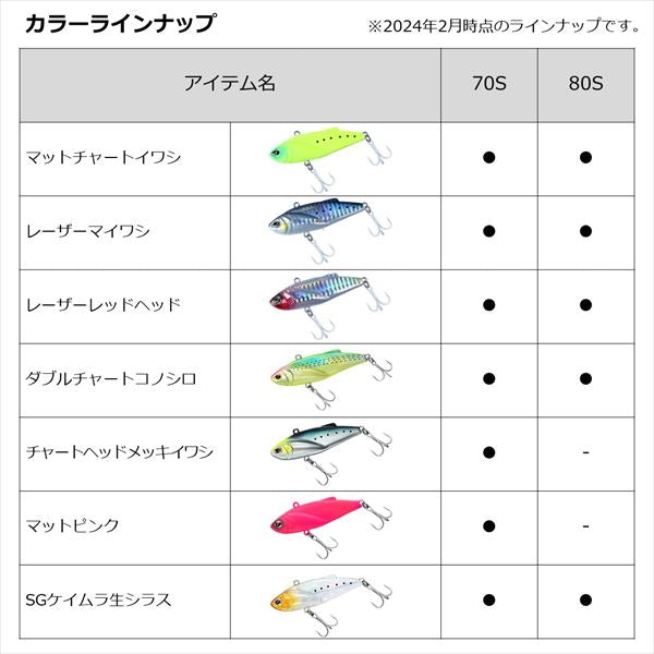 Daiwa Seabass Hunter Vib Z 80S Double Chart Konoshiro