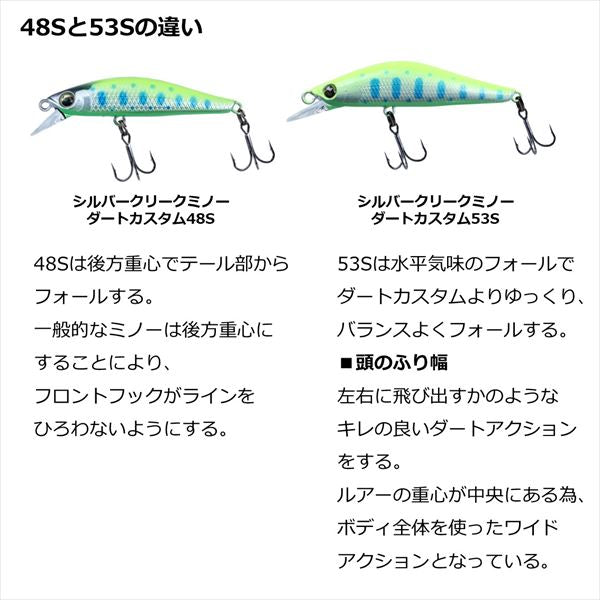 Daiwa Trout Plug Silver Creek Minnow Dart Custom 53S Greenberry