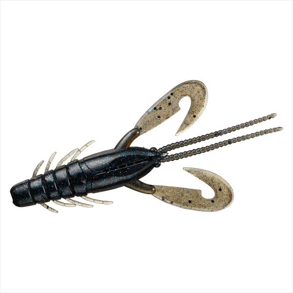 Daiwa Worm Steez Craw 3.1inch Green Pumpkin Black Blue Flake